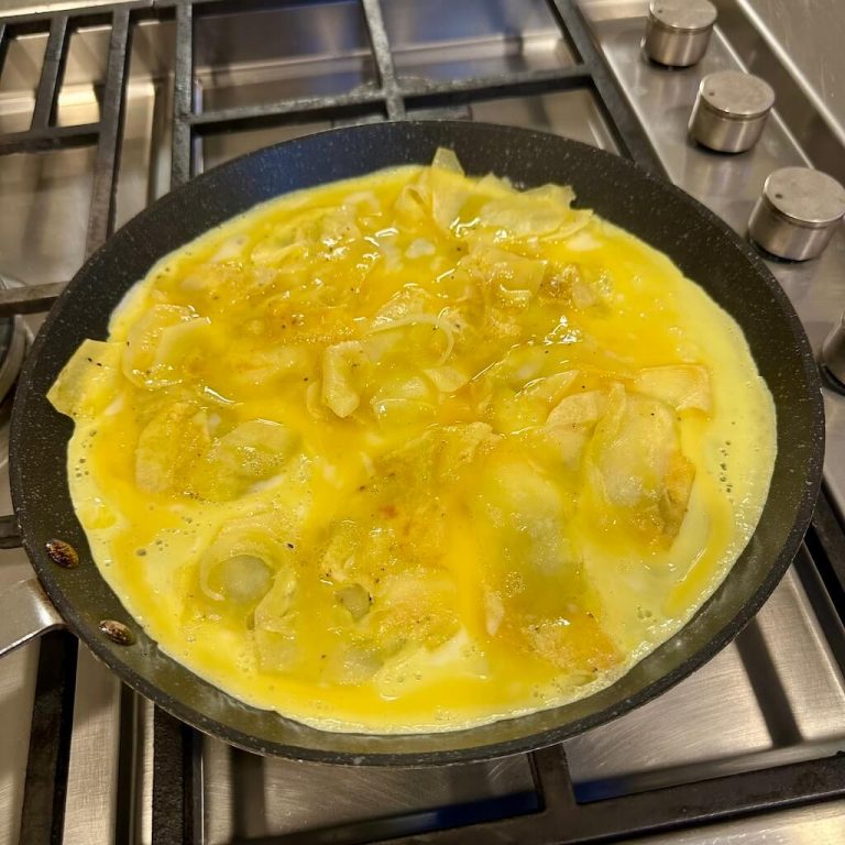 Omelette di patate croccante step5