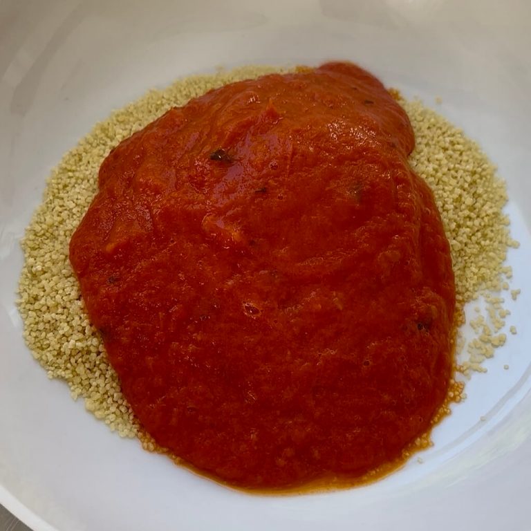 Cous cous al pomodoro step1