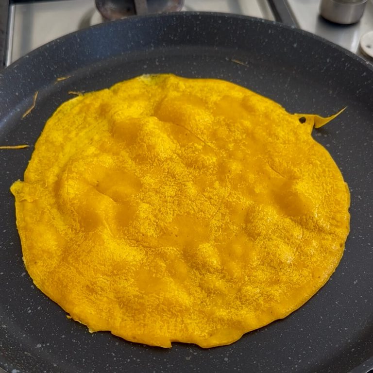 Crepes arancioni di carote step4