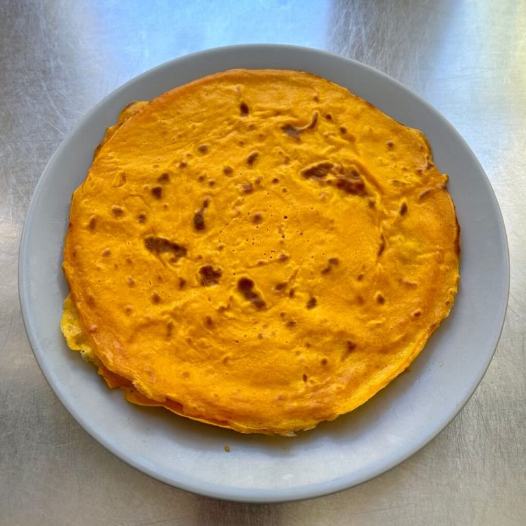 Crepes arancioni di carote step5