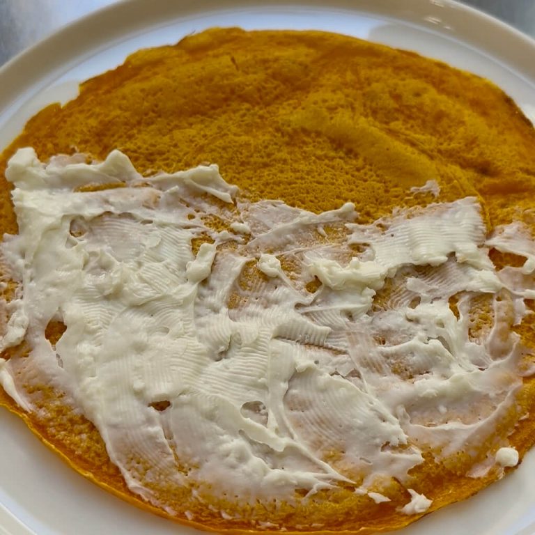 Crepes arancioni di carote step6