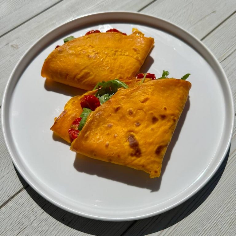 Crepes arancioni di carote step8