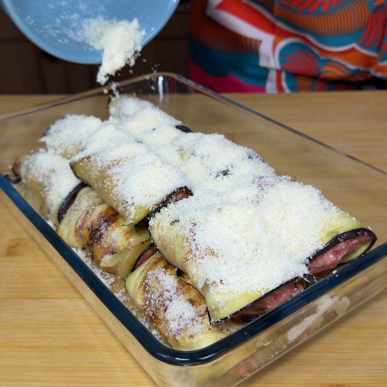 Involtini di melanzane con carne step4