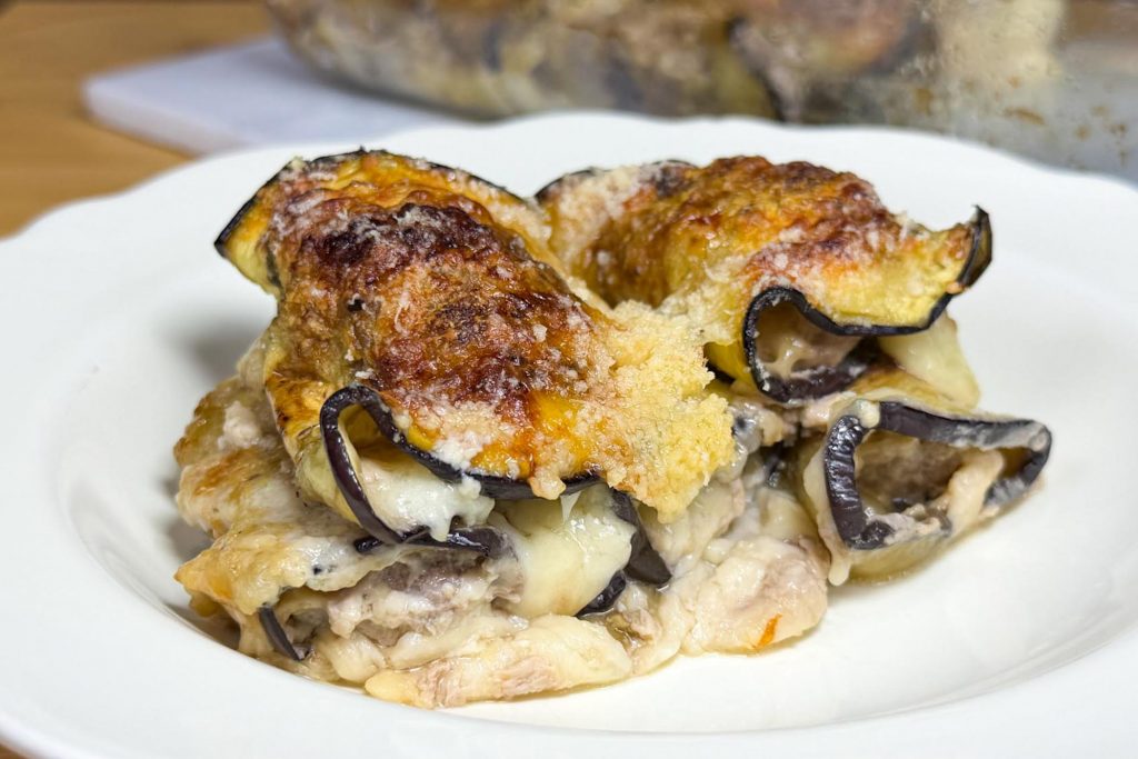 Involtini di melanzane con carne