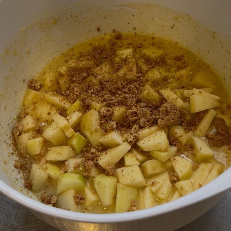 Torta di mele e amaretti step6