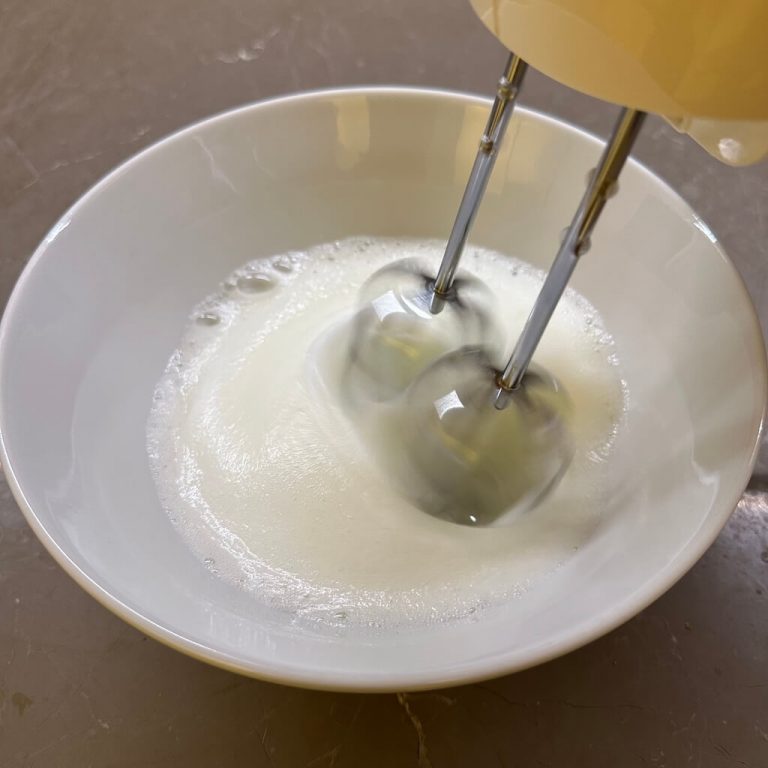 Uovo nuvola alla carbonara step2