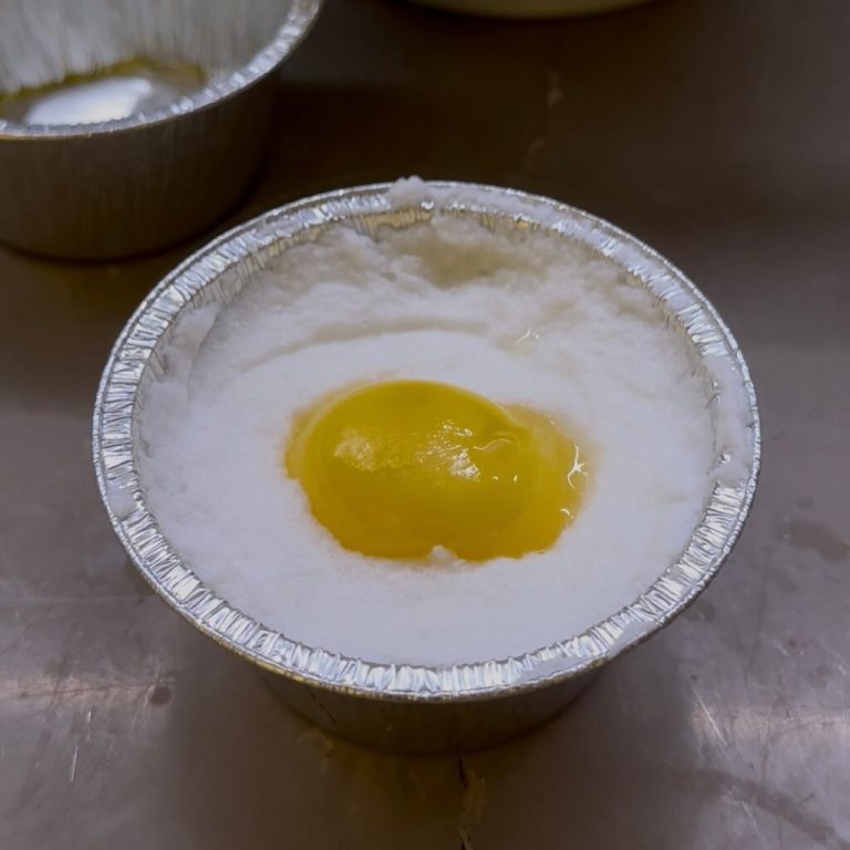 Uovo nuvola alla carbonara step5