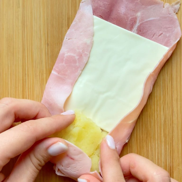 Involtini di prosciutto cotto e patate step2