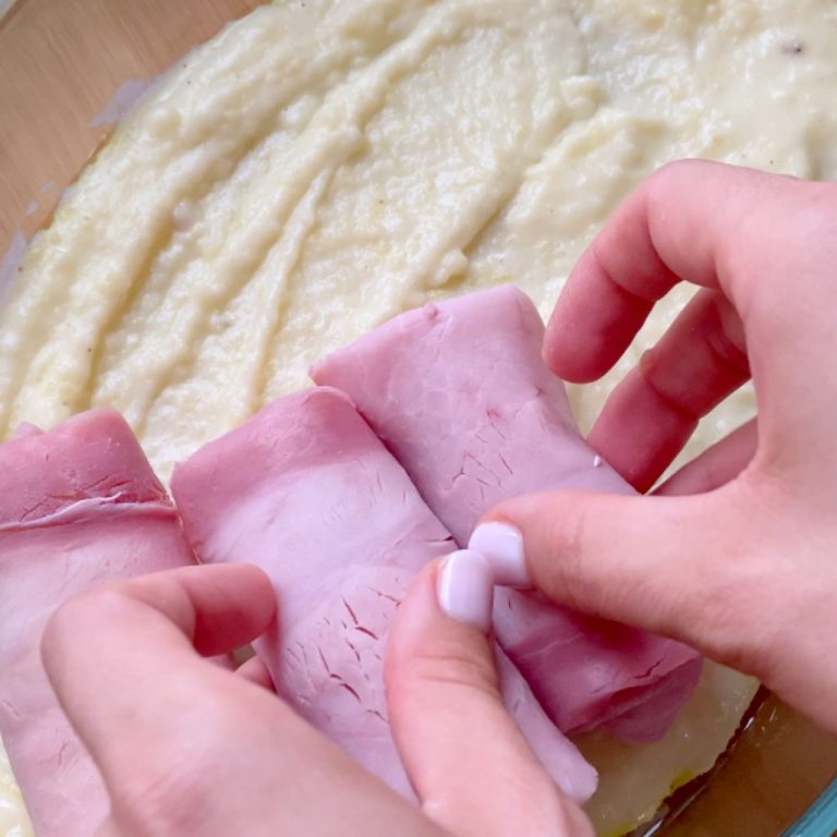 Involtini di prosciutto cotto e patate step4