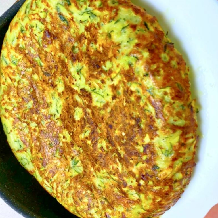 Torta di zucchine in padella step4
