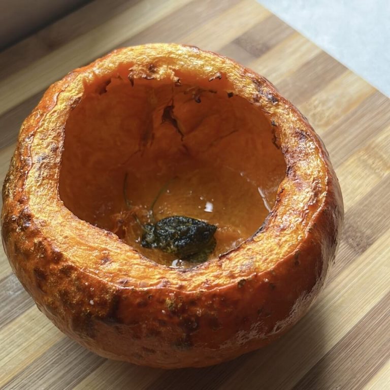 Risoni zucca e provola step 2