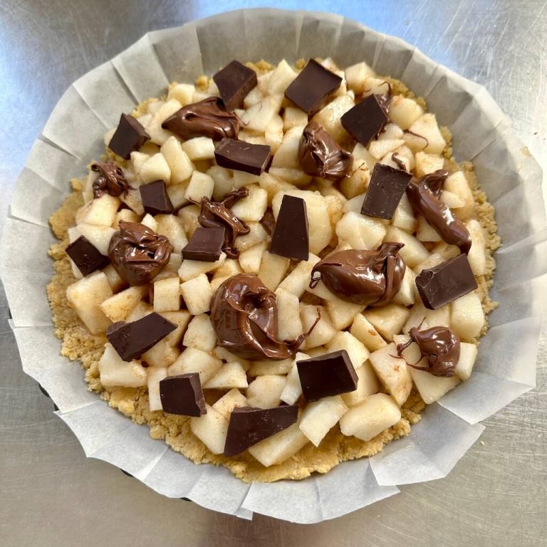 Sbriciolata pere e cioccolato step 5