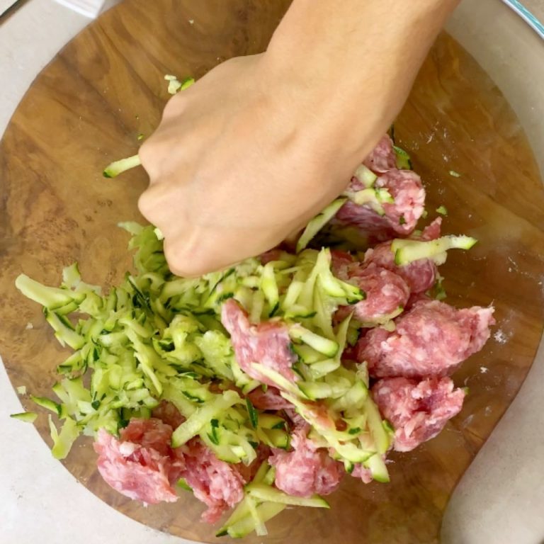 Triangoli di lasagne zucchine e salsiccia step 2